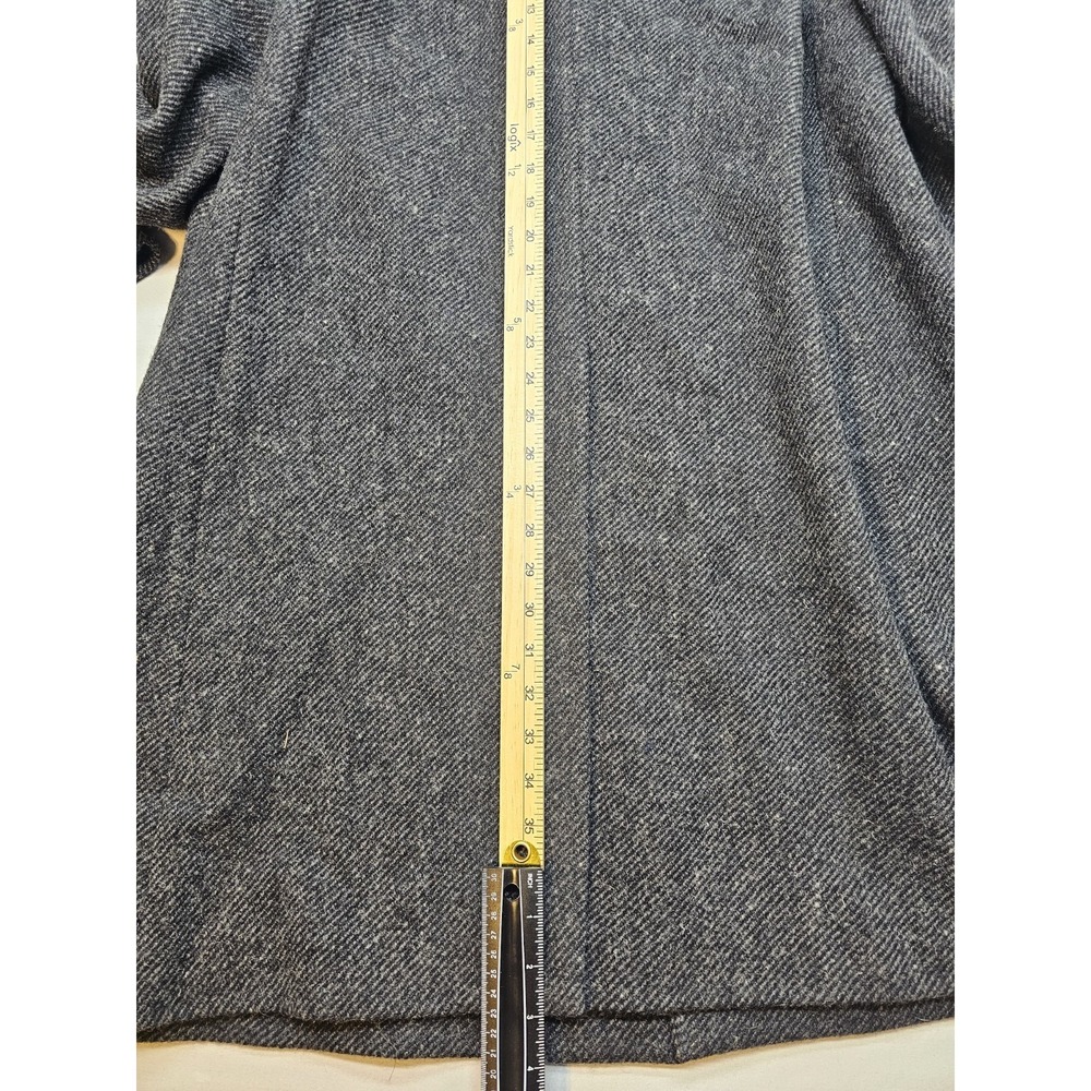 Vintage 100% Virgin Wool Unbranded Czechoslovakian Mens Mid-Length Coat - Picture 8 of 8